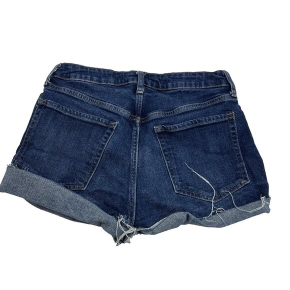 Old Navy Womens Shorts Size 8 Blue Denim O.G. Straight High Rise Cutoff Jean - Picture 5 of 5